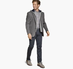 XC Flex® Knit Blazer With Removable Hooded Bib -Johnston and Murphy Store 491930 master 4