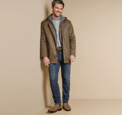 Upton Water-Resistant Raincoat With Removable Liner -Johnston and Murphy Store 493263 master 2