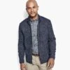 Melange Knit Full-Zip -Johnston and Murphy Store 743150 master