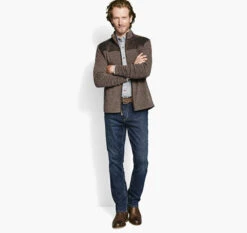 Quilted-Yoke Full-Zip -Johnston and Murphy Store 744889 master 2