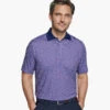 XC4® Performance Solid-Collar Print Polos + Cool Degree™ -Johnston and Murphy Store 747593 master