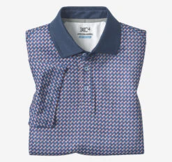 XC4® Performance Solid-Collar Print Polos + Cool Degree™ -Johnston and Murphy Store 747593 master 2