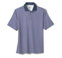 XC4® Performance Solid-Collar Print Polos + Cool Degree™ -Johnston and Murphy Store 747593 master 3