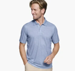 Textured Print Polo -Johnston and Murphy Store 747736 master 2