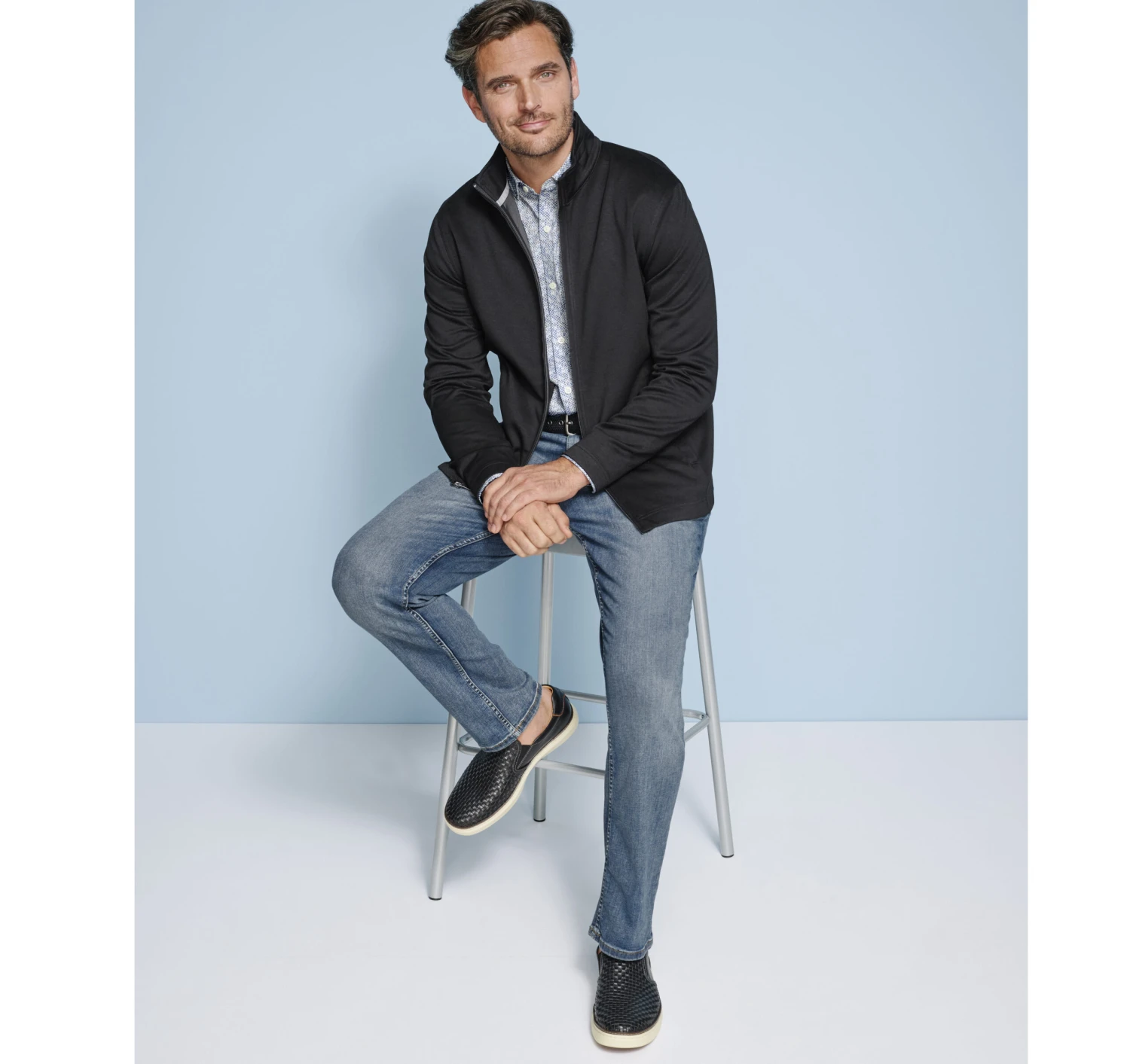 Solid Full-Zip Knit Jacket 4 Solid Full-Zip Knit Jacket - Image 2