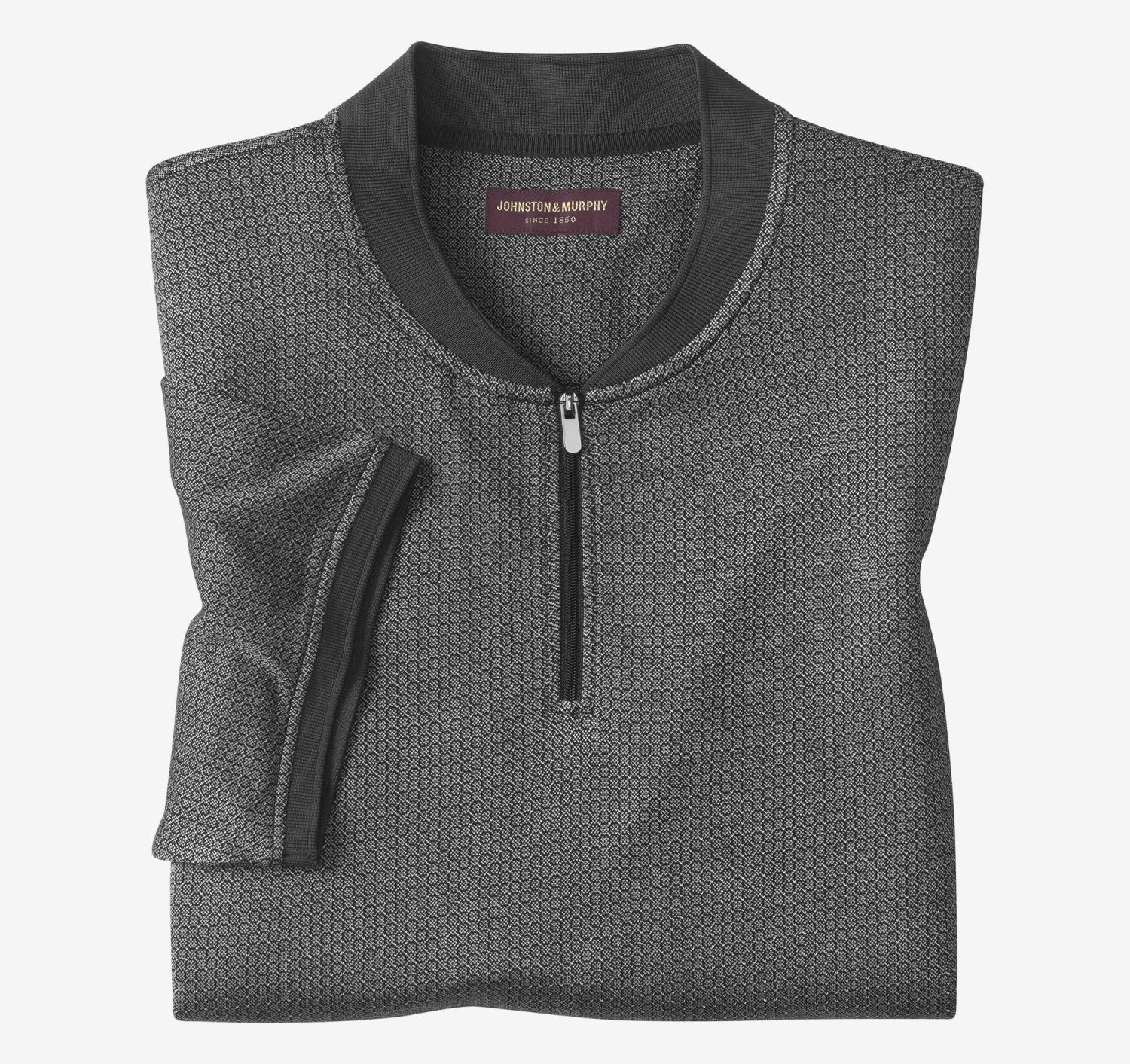 Jacquard Zip Polo 3 Jacquard Zip Polo