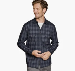 Button-Front Knit Shirt -Johnston and Murphy Store 748271 master 2