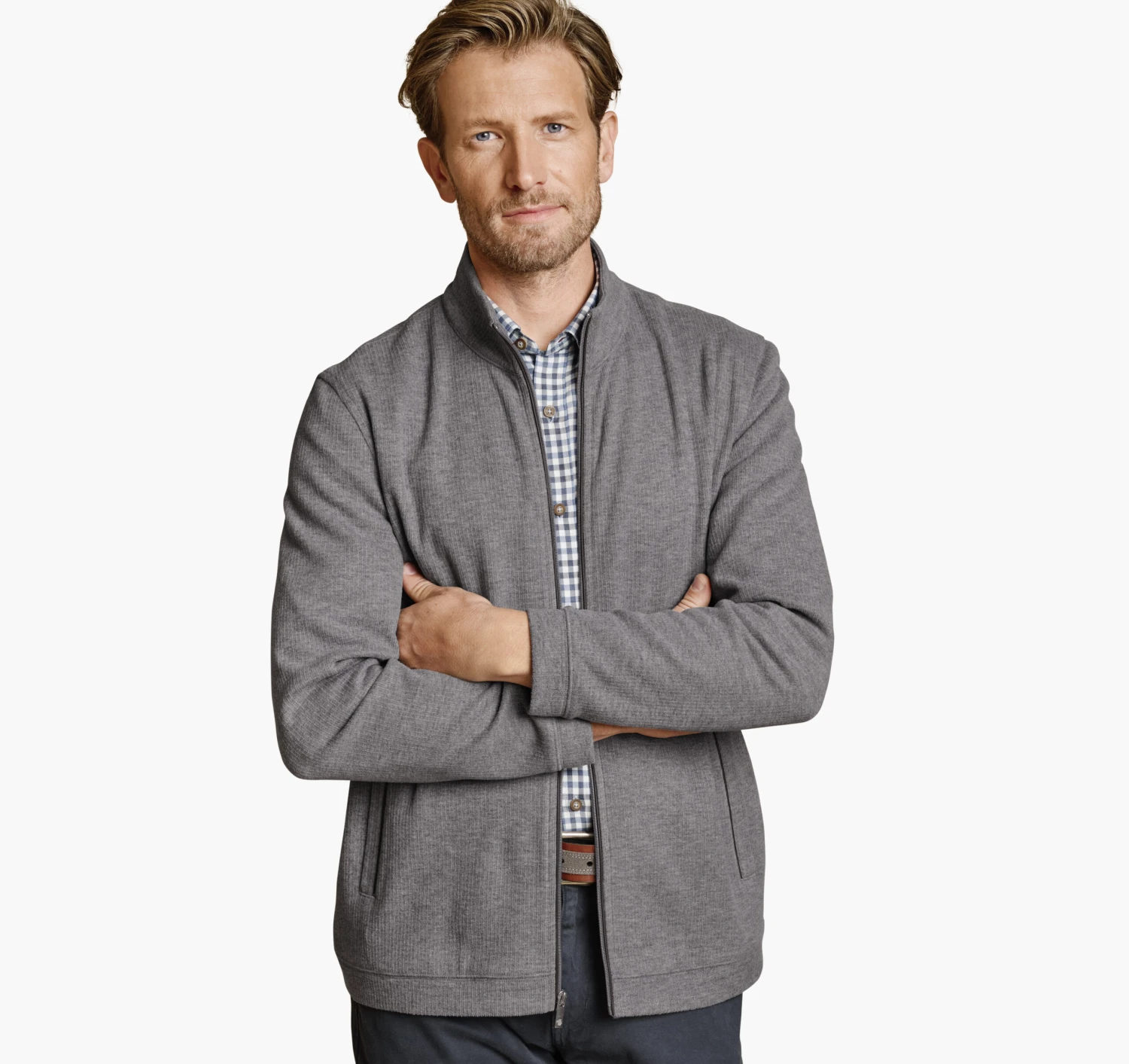 Ribbed Full-Zip 3 Ribbed Full-Zip