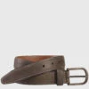 Oiled Contrast Stitched Belt -Johnston and Murphy Store 757702 master