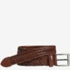 Stretch Leather Braided Belt